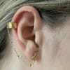 Boucle d'oreille EARCUFF chaine SERPENT
