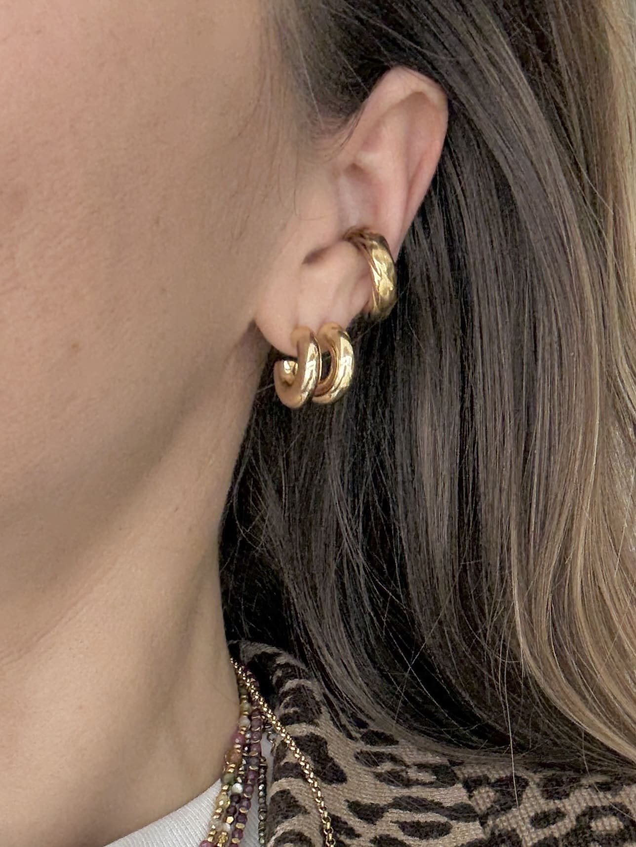 Boucles d'oreilles MONA - Doré – Image 2