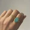 Bague ANNETTE - Bleu Turquoise