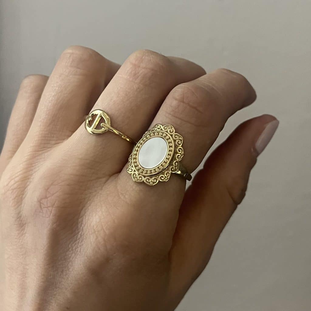 Bague grains de café