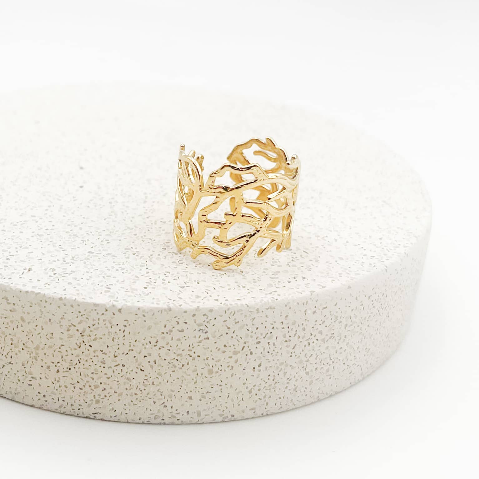 Bague CORAIL - Doré