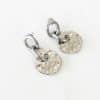 Boucles d'oreilles pendantes en acier inoxydable argent