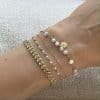 Bracelet acier inoxydable et perles