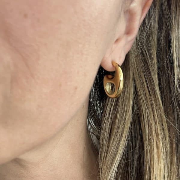 Boucles d’oreilles créoles - Bijou en acier inoxydable cadeau