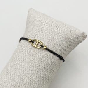 Bracelet élastique doré acier bijou femme cadeau