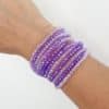 Bracelet perles verre Lila bijou a accumuler