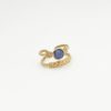 Bague acier inoxydable lapi lazuli Bijou femme acier inoxydable