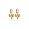 Bijou en acier inoxydable pierre de nacre boucles d'oreilles