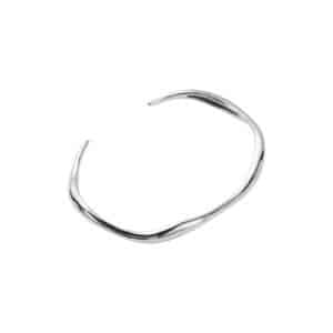 Bracelet jonc en acier inoxydable argent – Bijou en acier inxoydable Joli jonc de qualité fabriquée en acier inoxydable de couleur argent: ce bijou ne rouille pas au contact de l'eau