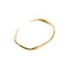 Jonc femme bracelet en acier inoxydable de couleur or