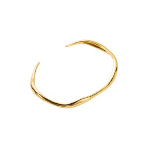 Jonc femme bracelet en acier inoxydable de couleur or