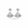 Boucles d'oreilles pendantes en acier inoxydable argent