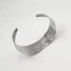 Bracelet jonc acier inoxydable argent