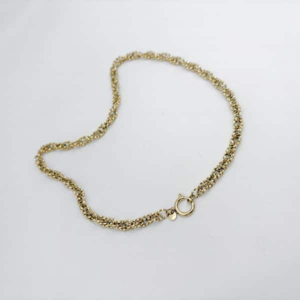 Collier à maillons XXL en acier inoxydable de couleur or