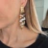 Boucles d’oreilles pendantes acier inoxydable
