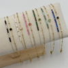 Bracelet deux rangs avec pierre naturelle et petites perles de rocaille