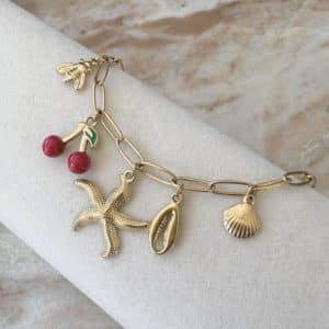 Bracelet à Mailles XXL et Pampilles en Acier Inoxydable