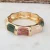 Bracelet jonc grand modèle doré et pastels – Bijou femme Bracelet rigide, bracelet jonc dans les tons pastels  Ouverture très facile, le bijou s’ouvre et se ferme en un coup de main