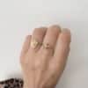 Bague avec petit coeur EX VOTO