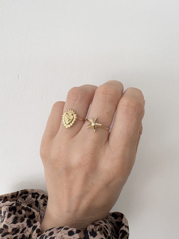 Bague avec petit coeur EX VOTO