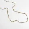 Collier de perles de pierres naturelles acier inoxydable doré