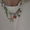 Collier BLEUETTE - Doré & Bleu