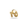 Bague large en acier inoxydable doré – Bijou en acier inoxydable Bague large MALOU ajustable et martelée