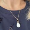 Collier ADRIANNA - Doré et blanc