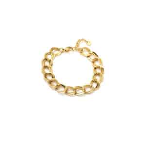 BRACELET À MAILLONS XXL EN ACIER INOXYEABLE DORÉ