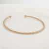 Bracelet jonc très fin en acier inoxydable de couleur dorée - BIjou en acier inoxydable 