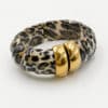 Bracelet manchette léopard