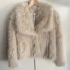Veste moumoute beige