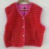 VESTE SANS MANCHES MANOU - Fuschia & Orange