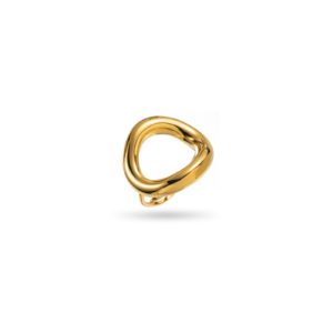 Bague large représentant un grand cercle ajouré