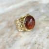 Bague CHEVALIERE AMBRE - Doré