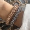 Bracelet élastique avec perles de rocailles tressées – Bijou femme