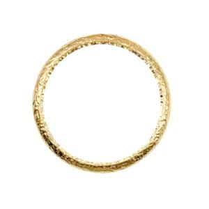 Bracelet jonc martelé en acier inoxydable or martelé
