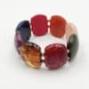 Bracelet manchette ultra tendance en perles couleur