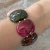 Bracelet manchette ultra tendance en perles couleur