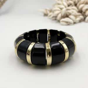 Bracelet VINIE - Doré & Noir