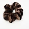 Chouchou en velours marron