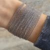 Bracelet manchette en acier argenté