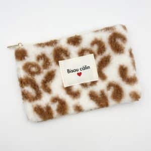 Pochette BISOU CALIN - Léopard beige