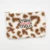Pochette bouclettes amour léopard beige