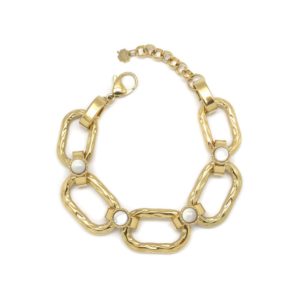 Bracelet MONA - Doré & Nacre