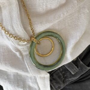 Sautoir CARMITA - Doré & Vert