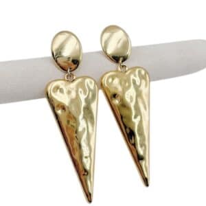 Boucles d’oreilles pendantes matelées en acier inoxydable