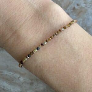 Bracelet fait main - Bracelet de pierres naturelles, Bijou en acier inoxydable