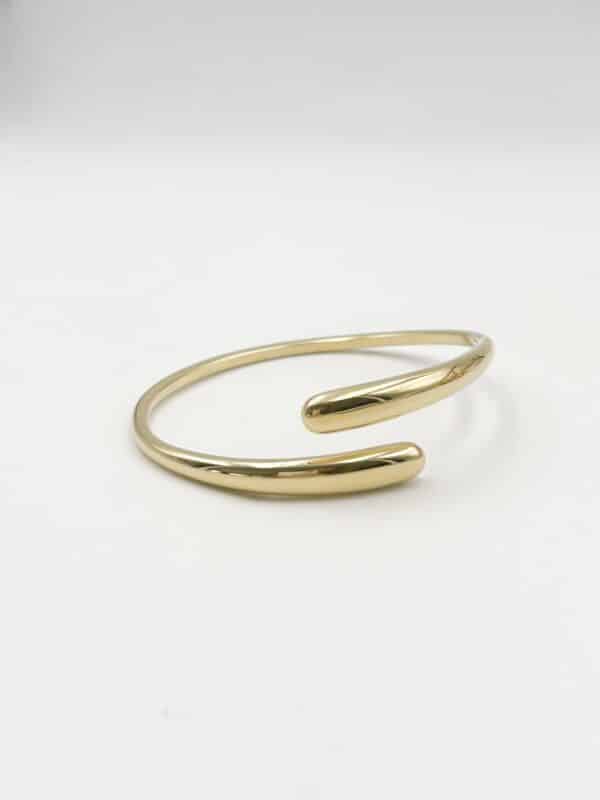 Bracelet jonc gouttes se resserrant sur le dessus
