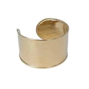 Bracelet manchette en acier inoxydable doré 